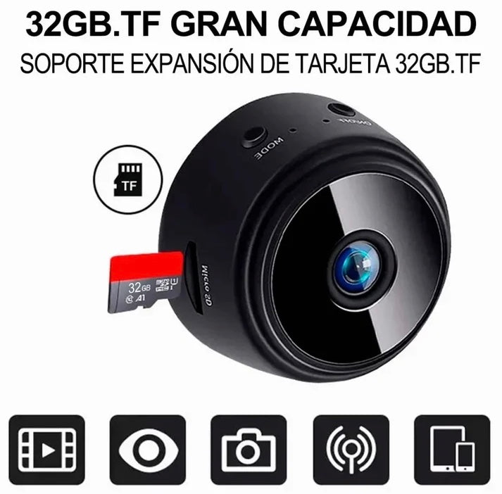 ¡Protege tu hogar en segundos con esta mini cámara WiFi espía A9!