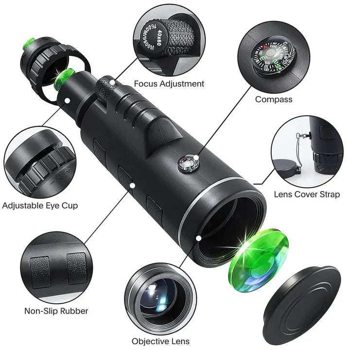 “Convierte cada noche en una aventura estelar” Telescopio Portátil